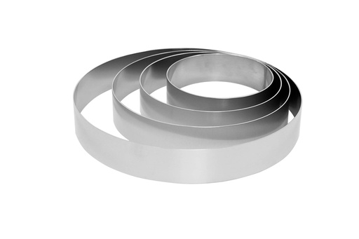 Tortenring-Set aus Aluminium, Höhe 60 mm, 4-teilig