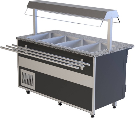 Speiseausgabe Gastroline Open Bemar T | Volumen: 120 Liter | 1500x800x1350 mm
