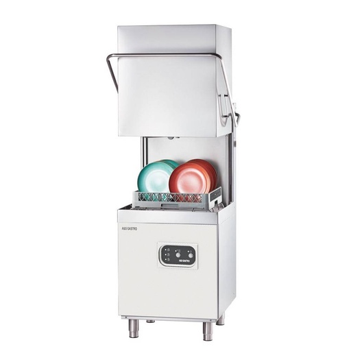 Haubenspülmaschine inkl. Klarspülmittel- und Reinigerdosierpumpe | 400 Volt, 10,8 kW| 728x816x1505 mm