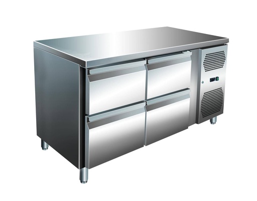VIP Kühltisch mit 2 x 2 Schubladen  -2 bis +8°C 1.360x600x860 mm