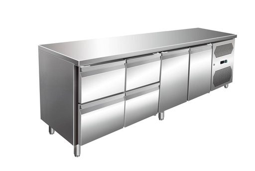 VIP Kühltisch mit 2x 2 Schubladen und 2 Türen -2 bis +8°C 2.230x600x860 mm