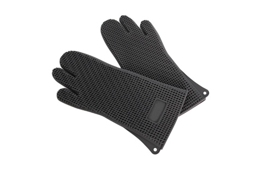 Backhandschuh aus Silikon, 385 mm, schwarz