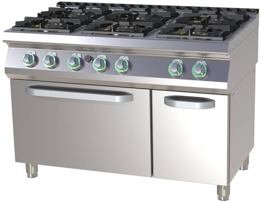Thermik Serie 700 I Gasherd mit Elektro-Backofen I SPT-780/21GE