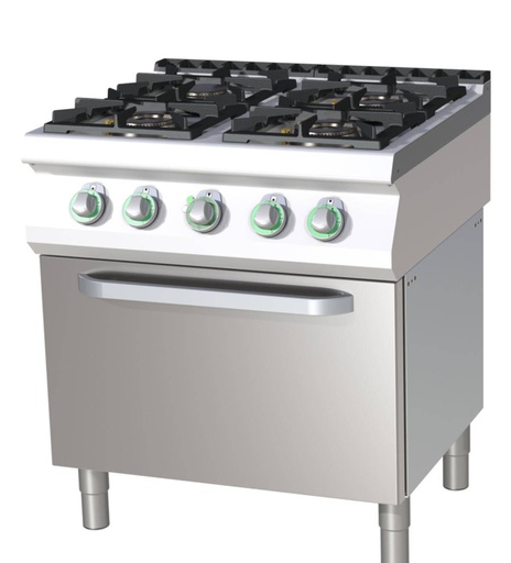 Thermik Serie 700 I Gasherd mit Elektro-Backofen I SPT-780/11GE