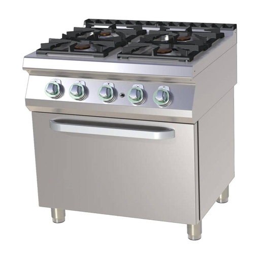 Thermik Serie 700 I Gasherd mit Gas-Backofen I SPT-780/21G