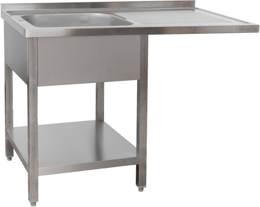 Spülzentrum 1200 x 700 x 850 mm 1 Becken links, mit Grundboden      700 mm Tiefe