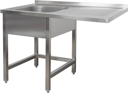 Spülzentrum 1200 x 600 x 850 mm 1 Becken links, ohne Grundboden      600 mm Tiefe