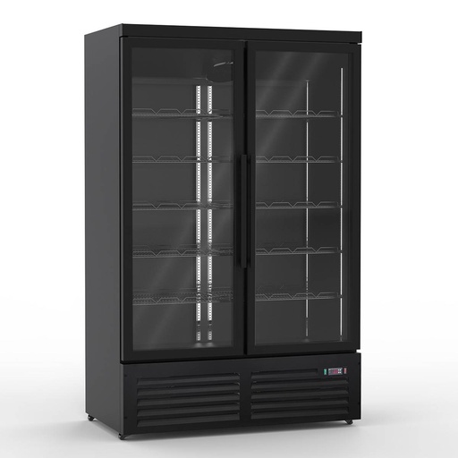 Tiefkühlschrank mit 1250 Liter | schwarz |1253 X 710 X 2030 mm