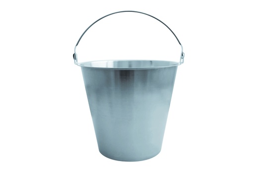 Eimer aus Edelstahl, 12 l