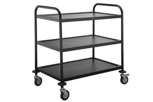 Servier- und Transportwagen ECO 3 Schwarz