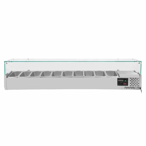 Kühlaufsatz mit Glasabdeckung 10xGN1/4, 2000 x 335 mm