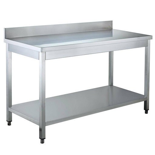 Arbeitstisch / mit Grundboden & Aufkantung, 700 x 600 mm