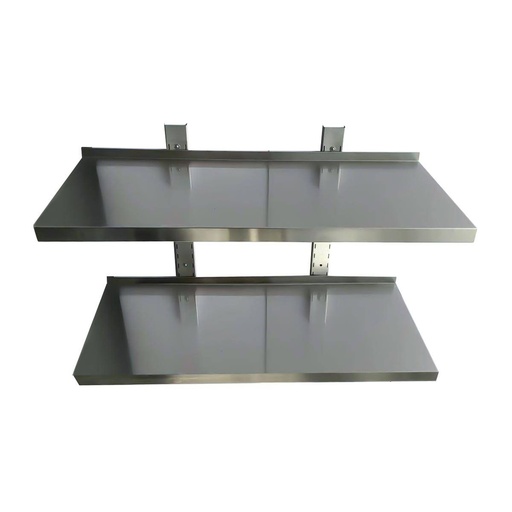 Wandbord inkl. Konsolen zur Wandbefestigung / 2 Etagen, 1400 x 300 mm