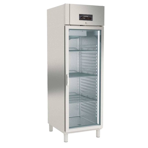 TOPLINE Kühlschrank / 1-türig GN 2/1 - Glas, 660 x 850 mm