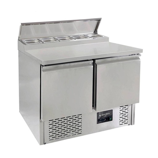 Zubereitungstisch Mini / 2-fach für 5x GN 1/6, 900 x 700 mm