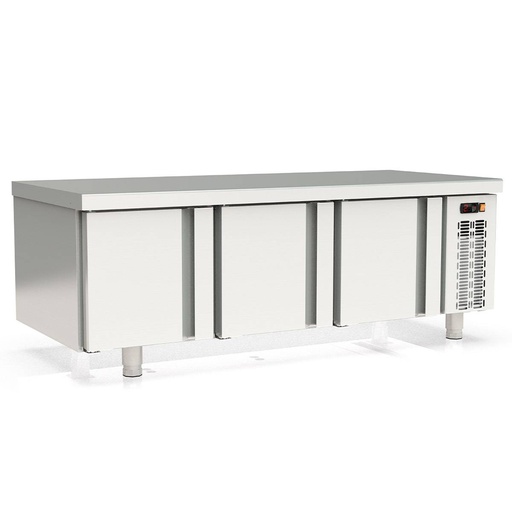 TOPLINE Unterbaukühltisch (Slim) / 3-fach GN 1/1 mit 3 Türen, 1600 x 700 mm