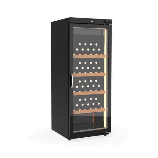 TOPLINE Weinkühlschrank 650 Schwarz, 240 Liter, 60 Flaschen, 600 x 650 mm
