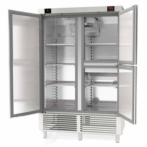 TOPLINE Reifeschrank Dry-Aging 2 Zonen, Edelstahl, Abtropfen und Trocknen, 956 + 245 Liter, 1370 x 735 mm