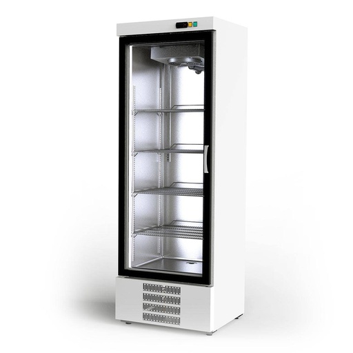 TOPLINE Kühlschrank 500, weiß, 1 Glastür, 680 x 735 mm
