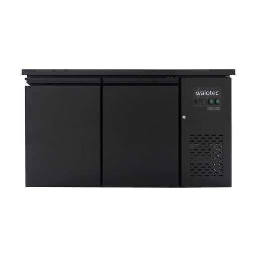 Barkühltisch schwarz / 2 Türen - 280 L, 1465 x 520 mm