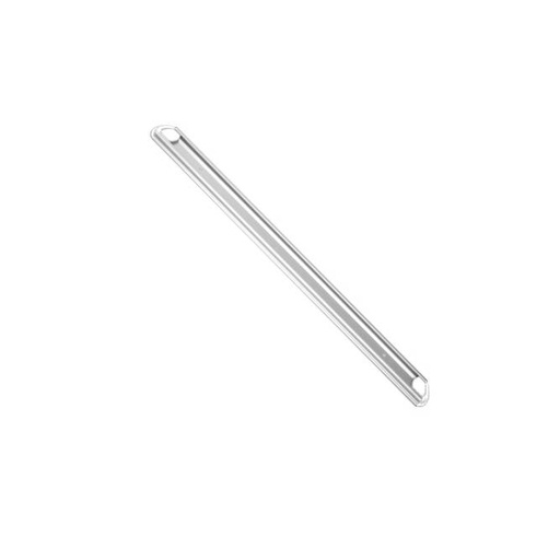 Gerätehalterschiene 50 cm inklusive 2 farbige Endkappen | weiß