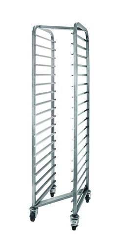 Transportwagen aus Edelstahl, 530 x 325 x 1770 mm