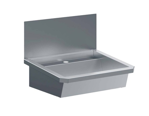Waschbecken 1 aus Edelstahl, 600 x 468 x 438 mm