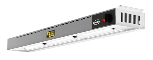 Wärmhaltestrahler 1200 aus Edelstahl, 250 W, 1200 x 180 x 90 mm