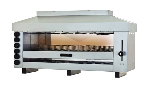 Salamander Gas 6 aus Edelstahl, 1290 x 500 x 720 mm