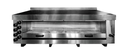 Salamander Gas 8 aus Edelstahl, 1650 x 490 x 680 mm