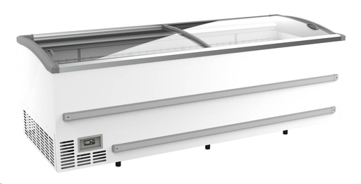 Supermarkt Tiefkühltruhe 2500, 2508 x 952 x 894 mm, weiß