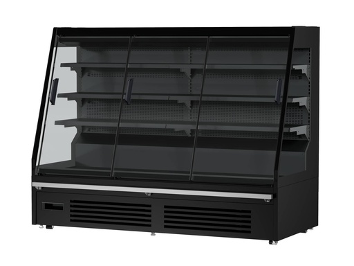 Wandkühlung Maikel, 1935 x 740 x 1500 mm, 460 L, schwarz