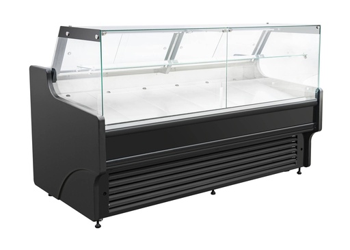 Kühlvitrine Thomas 2.0, 1955 x 940 x 1200 mm, schwarz
