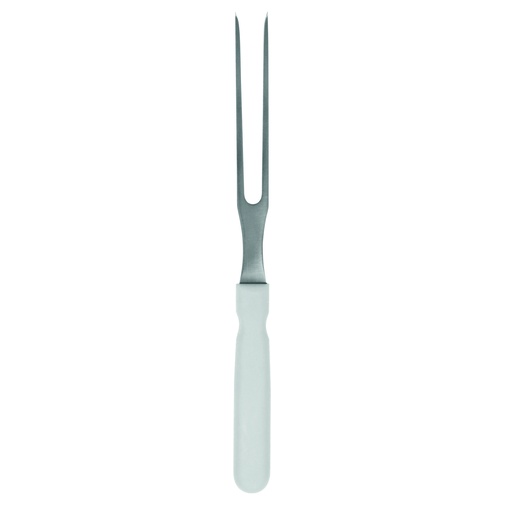 Wurstgabel aus Edelstahl und Polypropylen, 245x16 mm, weiß