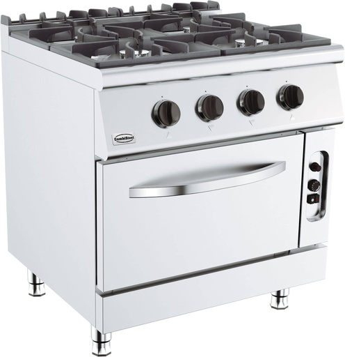 Base 700 Gasherd 4 Brenner mit Gasbackofen, 800 x 700 x 900 mm