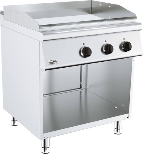 Base 700 Elektro Grillplatte Chrom, 800 x 700 x 900 mm