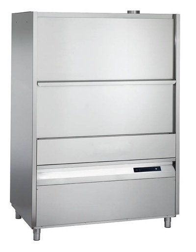 PL Topfspülmaschine aus Edelstahl, 1435 x 990 x 2058 mm