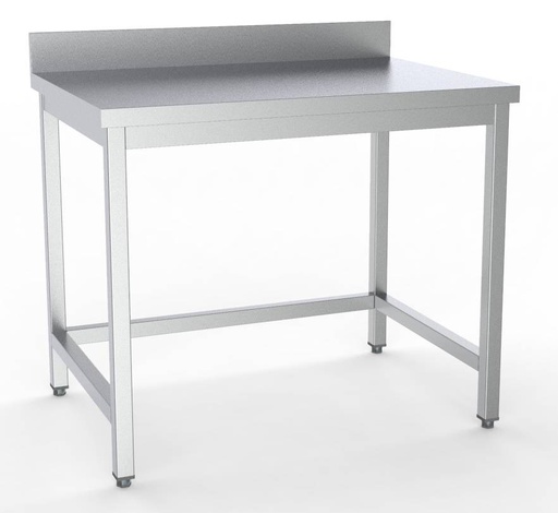 700 Arbeitstisch mit Unterbau aus Edelstahl, 700 x 700 x 850 mm