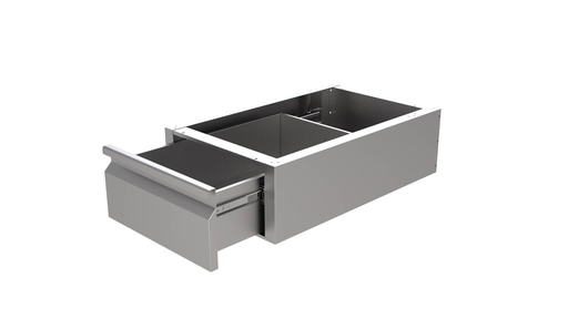 Schubladenreihe 1 Schube für Tisch, 400 x 680 x 200 mm