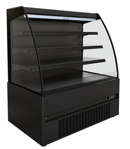 Kühlvitrine Noah 1.5, 1510 x 665 x 1500 mm, schwarz