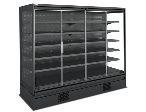 Wandkühlung Mike, 2560 x 865 x 2000 mm, 1560 L, schwarz