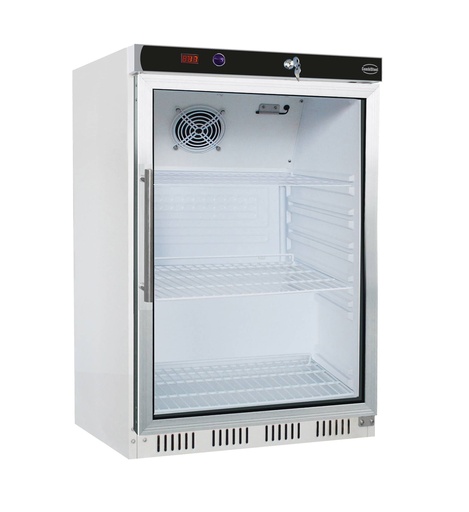 Kühlschrank 1 Glastür, 600 x 585 x 855 mm, 130 L, weiß