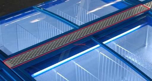Tiefkühltruhe Verbindung 1650 für 7450.1015, 1646 mm