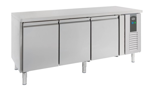 Bäckerei Kühltisch 3 aus Edelstahl, 2020 x 800 x 850 mm
