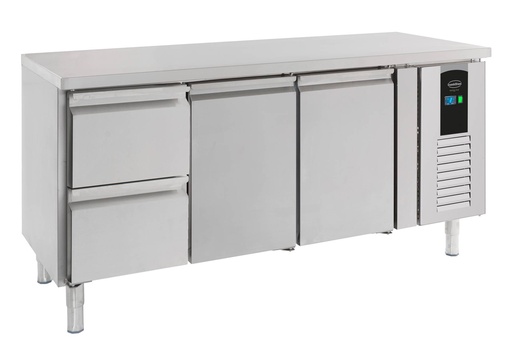 700 Kühltisch aus Edelstahl, 1795 x 700 x 860 mm, 242 L