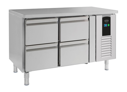 700 Kühltisch aus Edelstahl, 1360 x 700 x 860 mm, 105 L