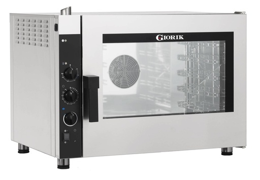 Gas Konvektionsofen aus Edelstahl, 5 x 1/1 GN oder EN, 870 x 790 x 720 mm