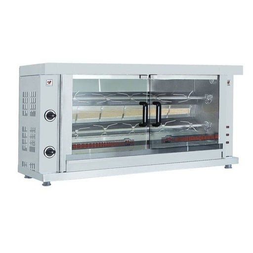 Hähnchengrill Gas 2 Spießen, 1320 x 460 x 680 mm