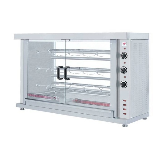 Hähnchengrill Elektro 3 Spießen, 1320 x 460 x 855 mm