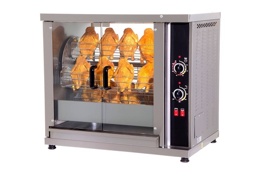 Hähnchengrill Elektro 4 Korbe, 1020 x 640 x 830 mm